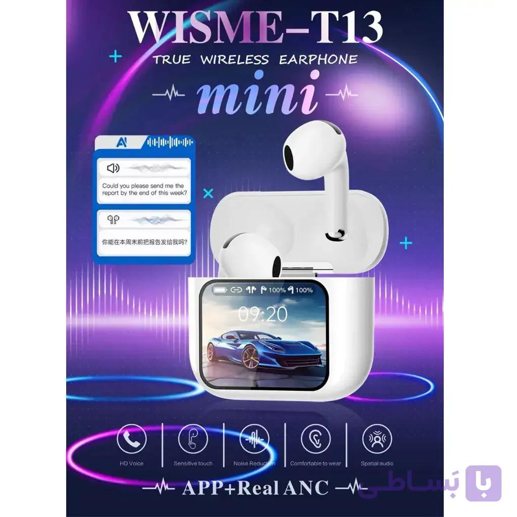 هندزفری بلوتوثی نمایشگر دار ویسمی مدل WISME T13 — تصویر 1