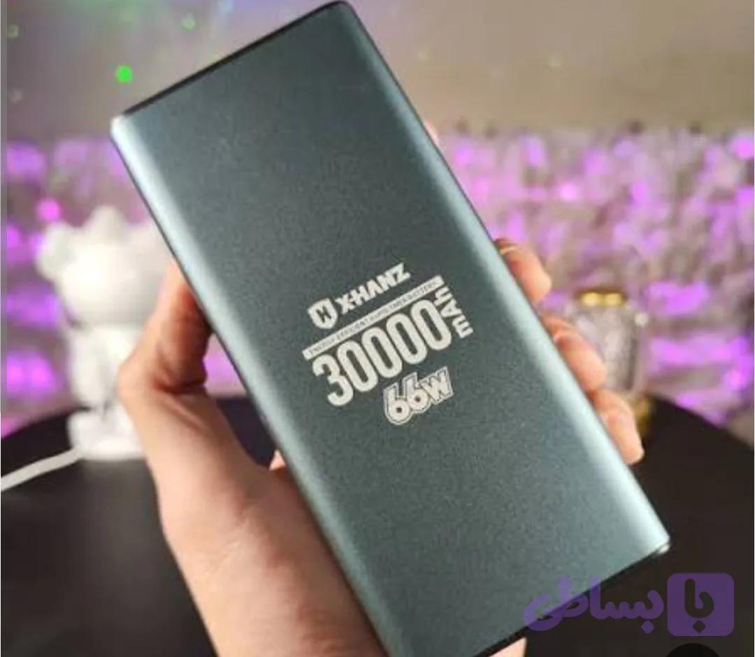 پاوربانک 30000 میلی آمپر x-hanz مدل PB-302 خروجی 66وات