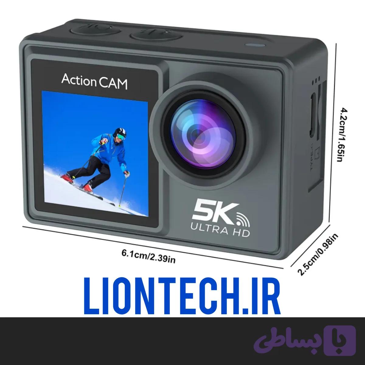 دوربین ورزشی اکشن کمرا 5k