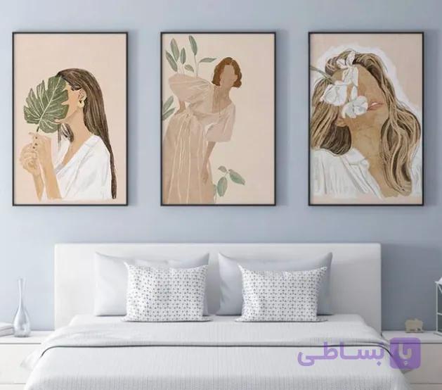 تابلو دکوراتیو شاین مینیمال طرح دخترانه