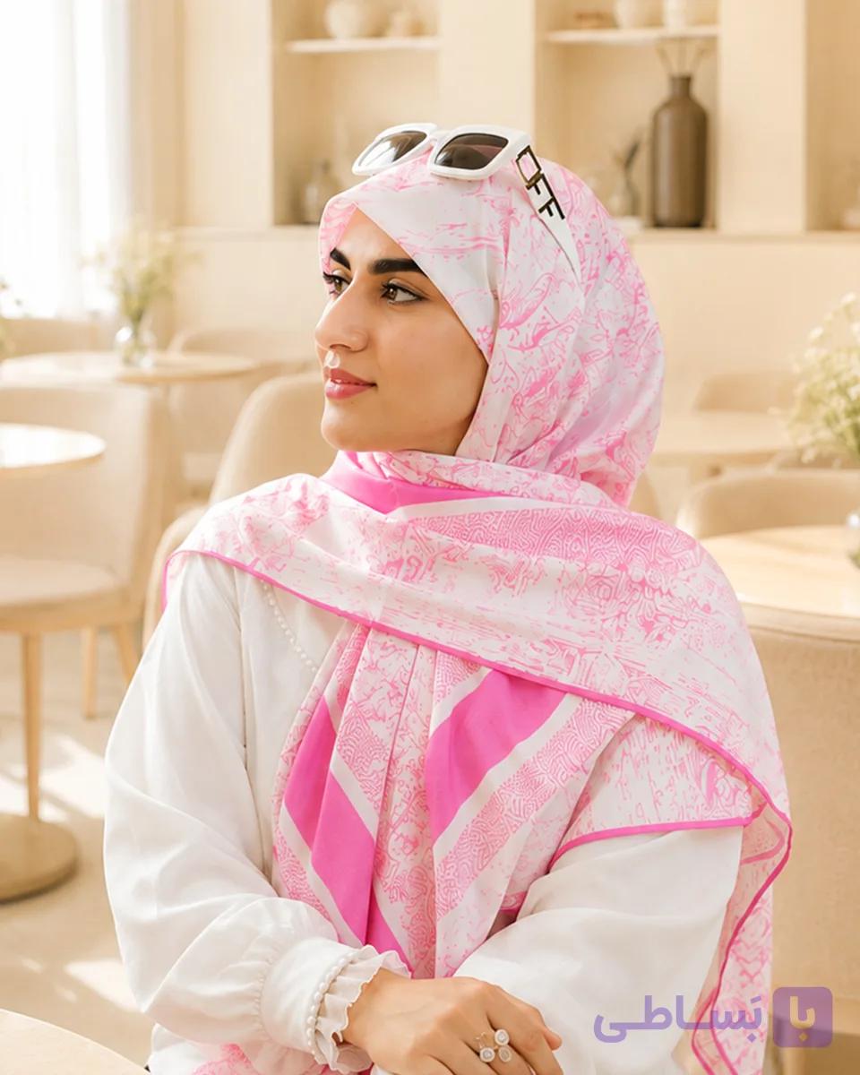 روسری نخی دیور جنگل قواره 140 | Code10200 — تصویر 1