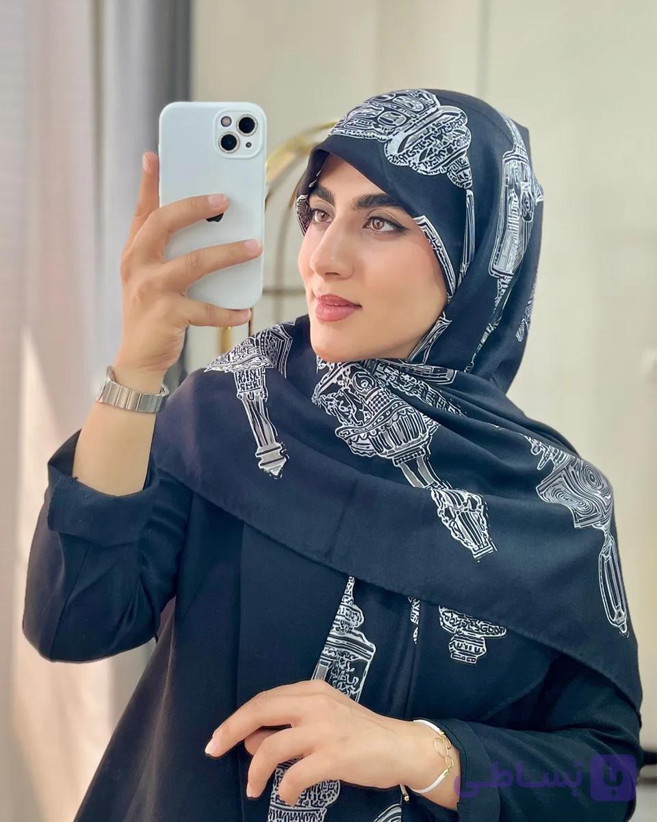 روسری مشکی سیا اسکارف میکروفون | Code10285 — تصویر 1