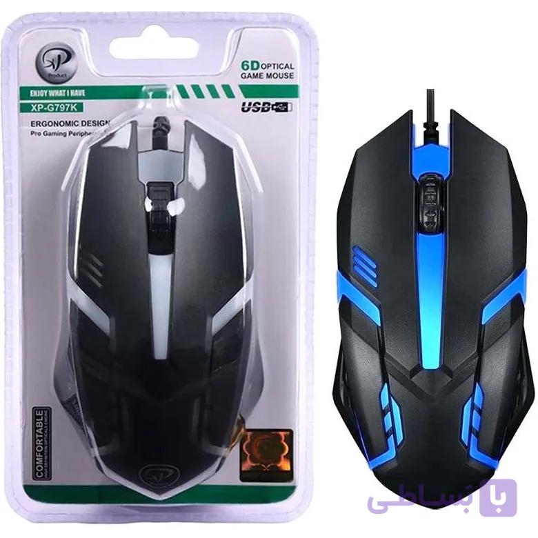 موس گیمینگ XP مدل XP-G797K – دقت بالا و طراحی ارگونومیک برای گیمرها