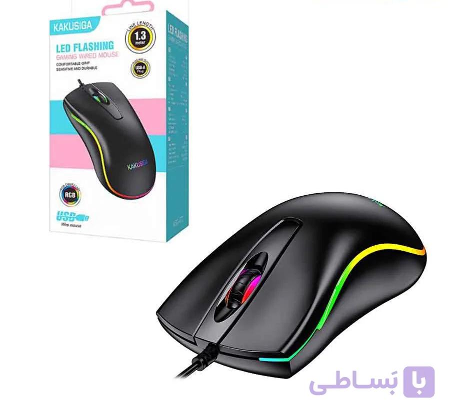 موس گیمینگ KAKUSIGA مدل KSC-872 – دقت بی‌نظیر و طراحی ارگونومیک برای تجربه بازی حرفه‌ای