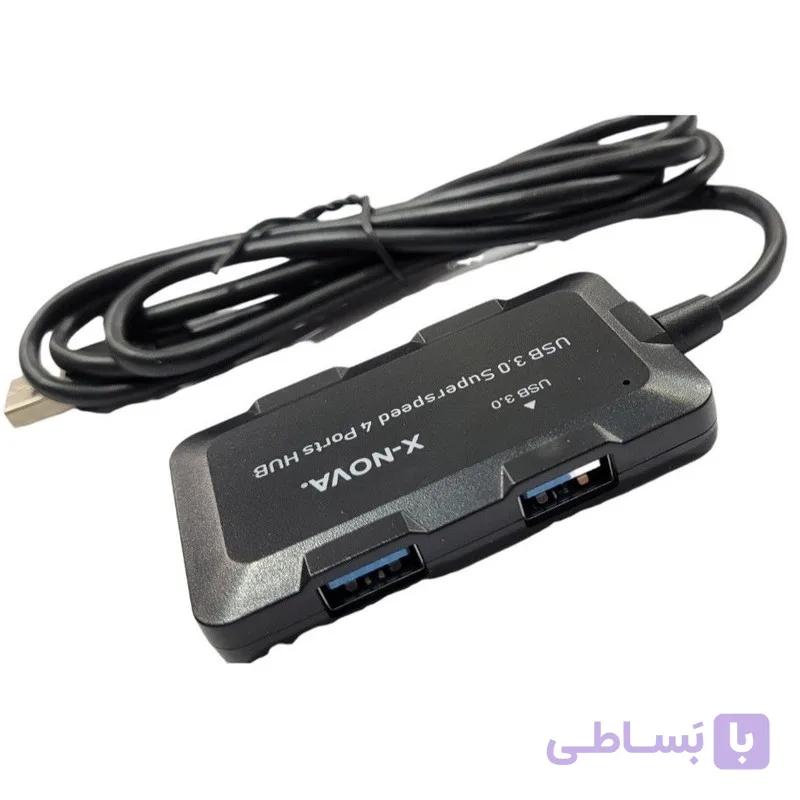 هاب USB 3.0 چهار پورت X-NOVA مدل X850 – سرعت بالا 5Gbps