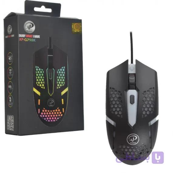 موس گیمینگ XP مدل XP-G798K – دقت بالا و نورپردازی RGB برای تجربه‌ای حرفه‌ای