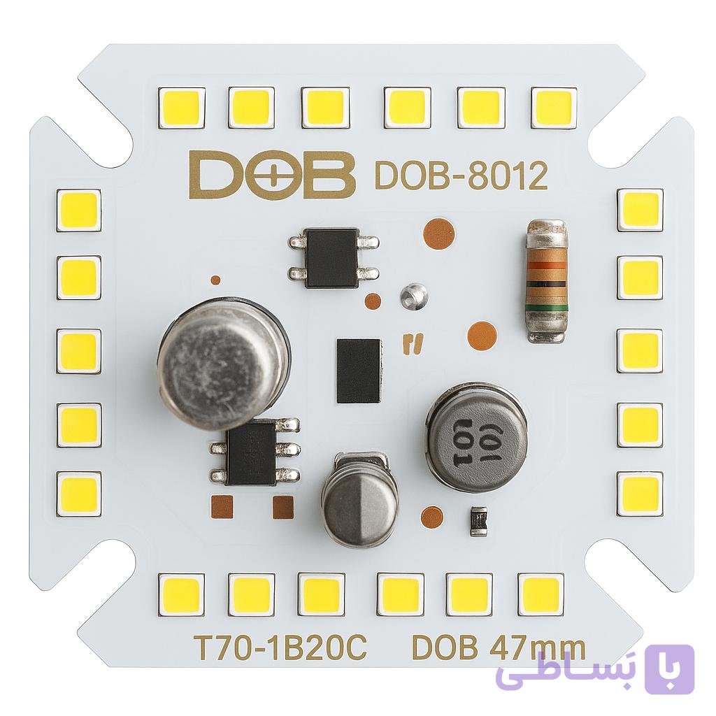 چیپ 20 وات LEDمدل DOB-8012 پلاس با فناوری پیشرفته در نورپردازی — تصویر 1