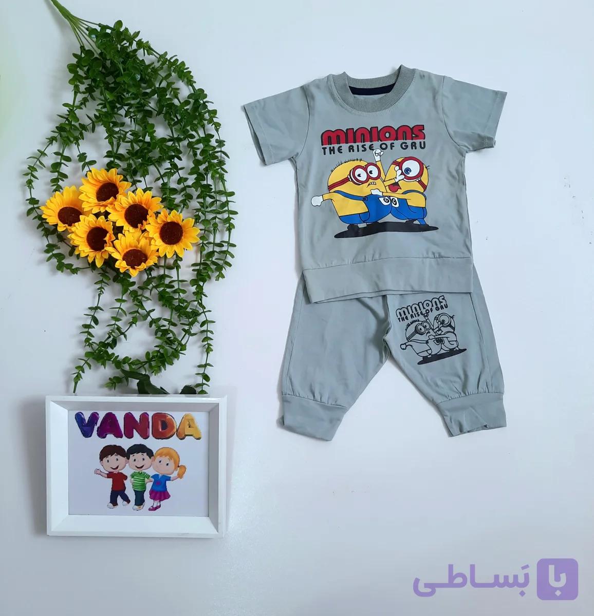 ست تیشرت شلوارک پسرانه سوپر نخ ۳۵