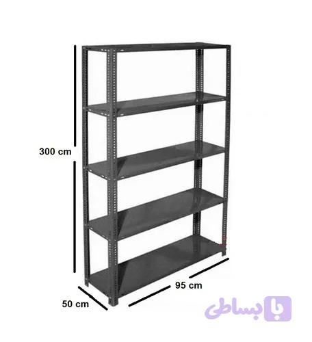 قفسه پیچ و مهره ای ارتفاع 3 متری طول 70 درعمق 60 سانتی متر در ضخامت 0/9