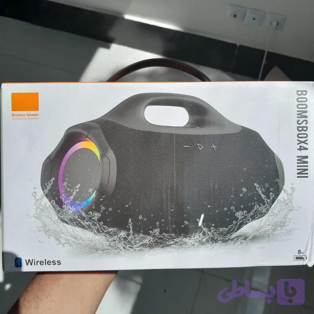 اسپیکر بلوتوثی شارژی بوم‌باکس 4 مینی (Boomsbox 4 Mini) با صدای HiFi و قابلیت TWS — تصویر 1