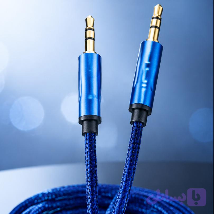 کابل AUX کنفی مدل Y37 طول 1 متر - بدنه فلزی و ضد گره با کیفیت Hi-Fi — تصویر 1