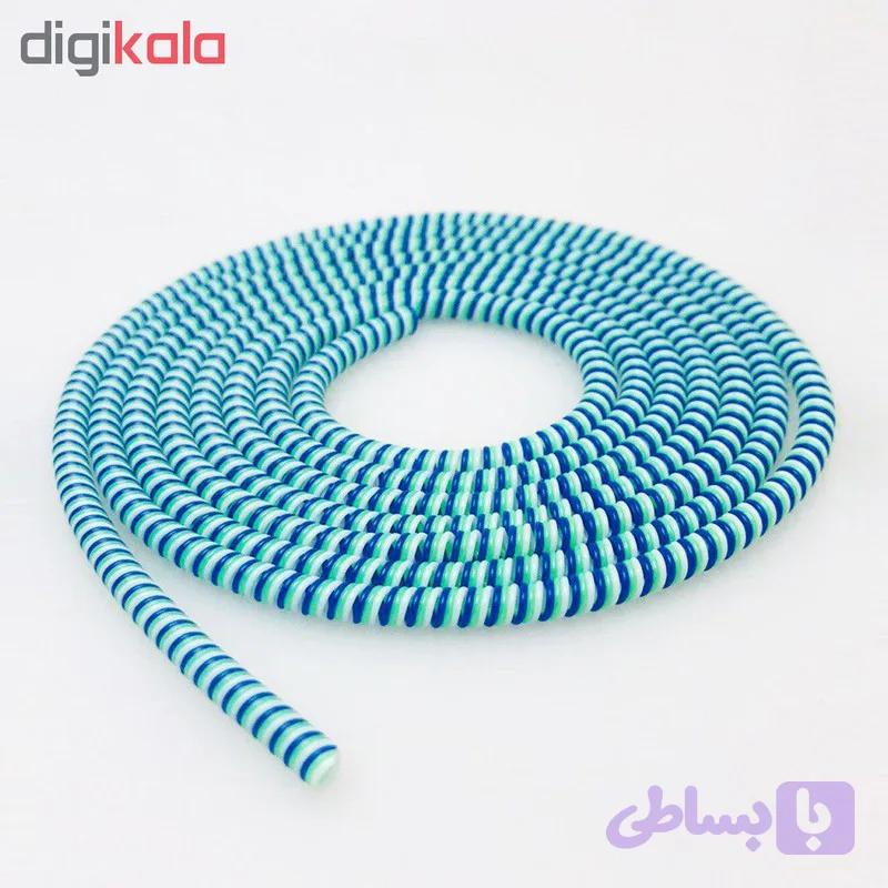 محافظ کابل و هندزفری فنری مدل مارپیچ (Spiral) - بسته 1 عددی - جلوگیری از قطعی سیم — تصویر 1