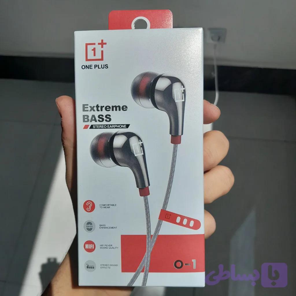 هدفون با سیم وان پلاس (OnePlus) مدل O-1 با جک 3.5 میلی‌متری و کابل کنفی مقاوم — تصویر 1