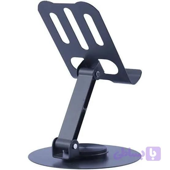 پایه نگهدارنده رومیزی گوشی و تبلت مدل C-003 Carbon Steel - چرخشی، تاشو و ضد لغزش — تصویر 1