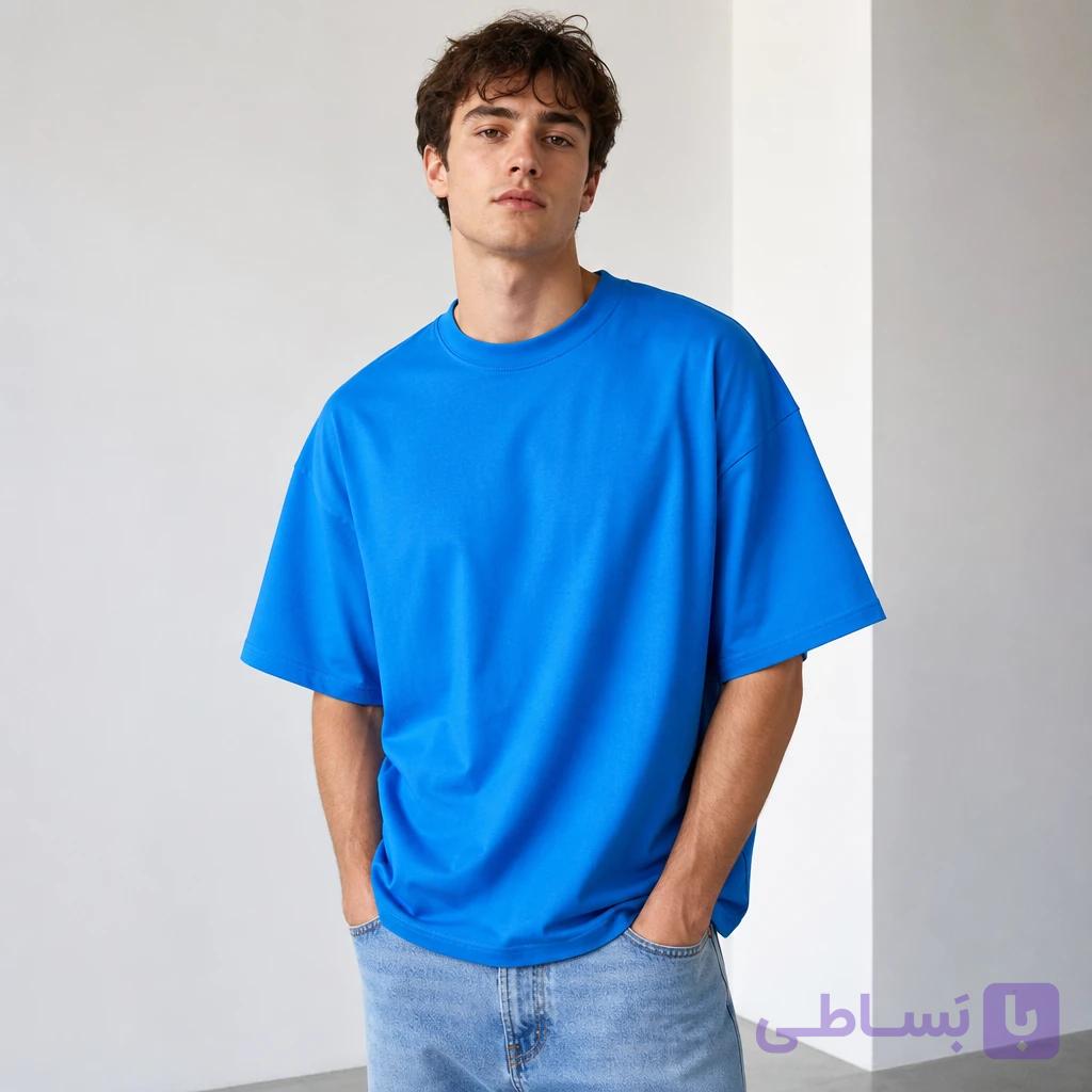 تیشرت مردانه آبی رویال Royal Blue Oversized Tee – Urban Basic