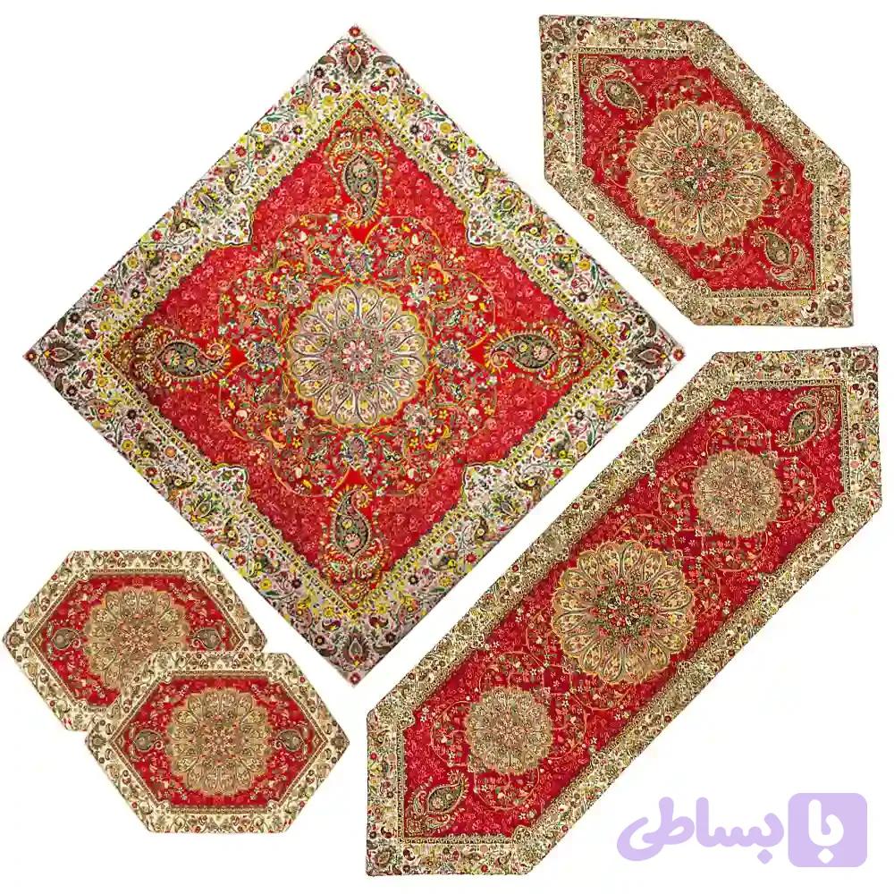 ست پنج تکه ترمه همادیس طرح افشار کد TR01-5P — تصویر 1