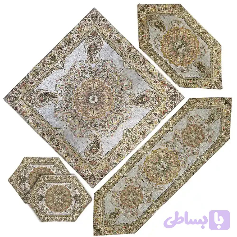 ست پنج تکه ترمه همادیس طرح افشار کد TR09-5P — تصویر 1