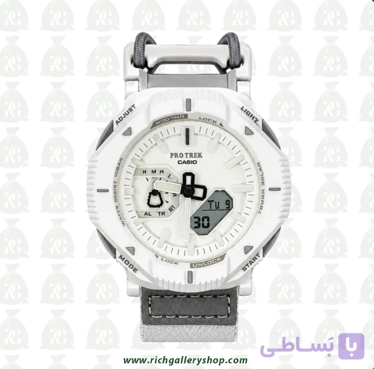 ساعت مچی کاسیو پروترک سفید طوسی | Prj-b001 — تصویر 1