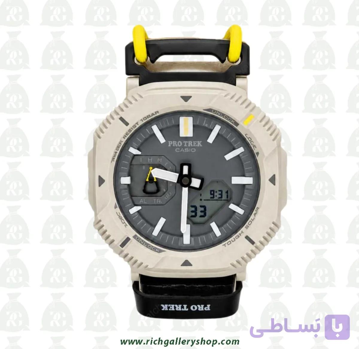 ساعت مچی کاسیو پروترک بند زرد | Prj-b001 — تصویر 1