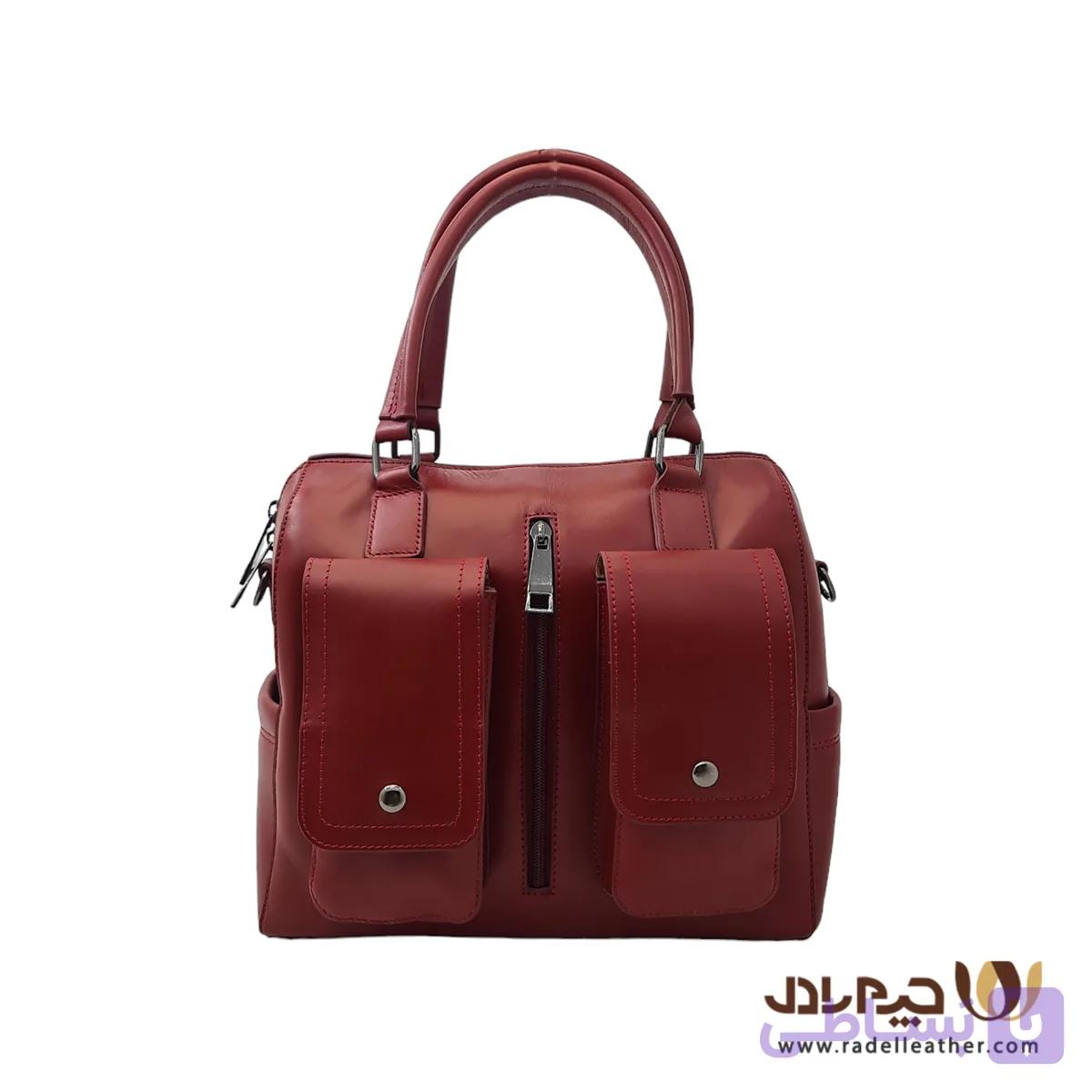 کوله پشتی 3 کاره زنانه چرم رادل مدل فلورا کد B_0028 — تصویر 1