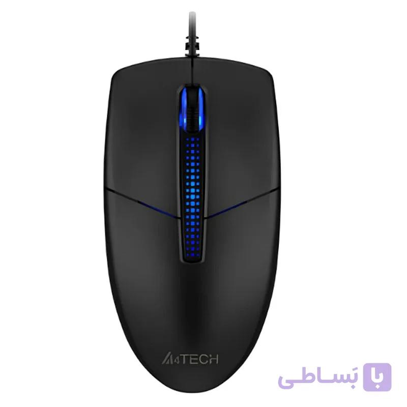 موس A4tech N-530S USB بی صدا — تصویر 1