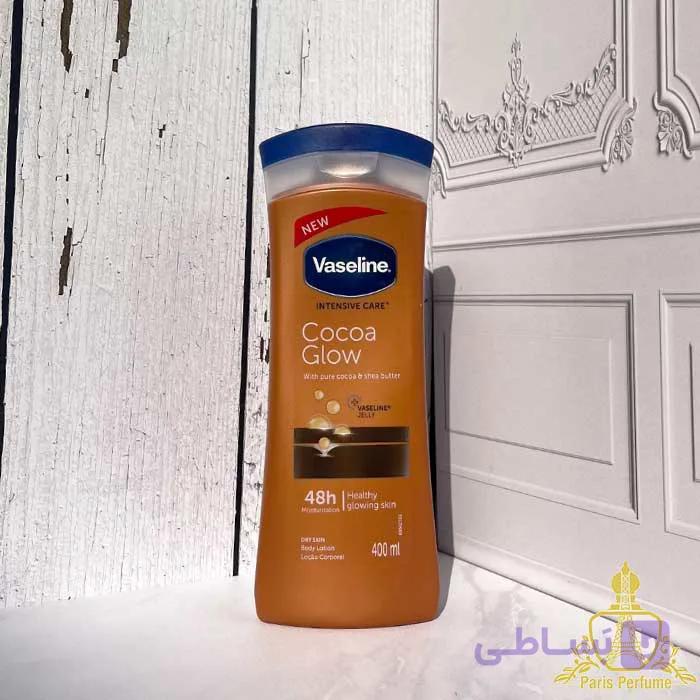 لوسیون بدن وازلین کاکائو گلو Vaseline Cocoa Glow