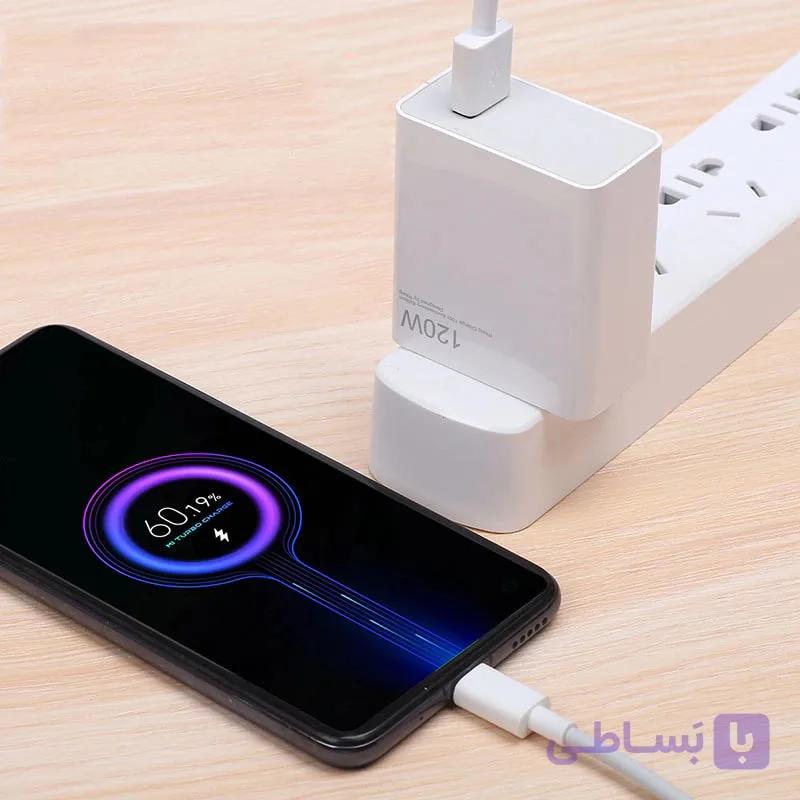 شارژر اصلی شیائومی 120 واتی با کابل شارژ ا Xiaomi 120W Fast Charger — تصویر 1