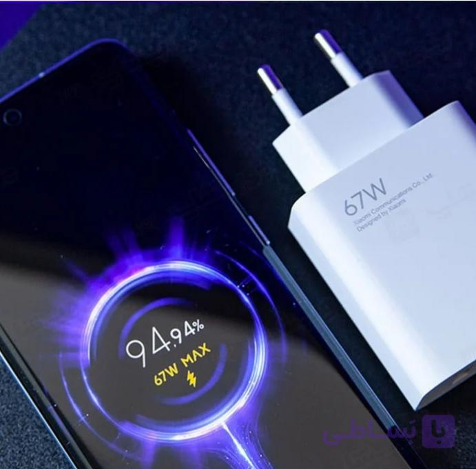 شارژر 67 وات شیائومی مدل MDY-14-EV به همراه کابل Type-C — تصویر 1