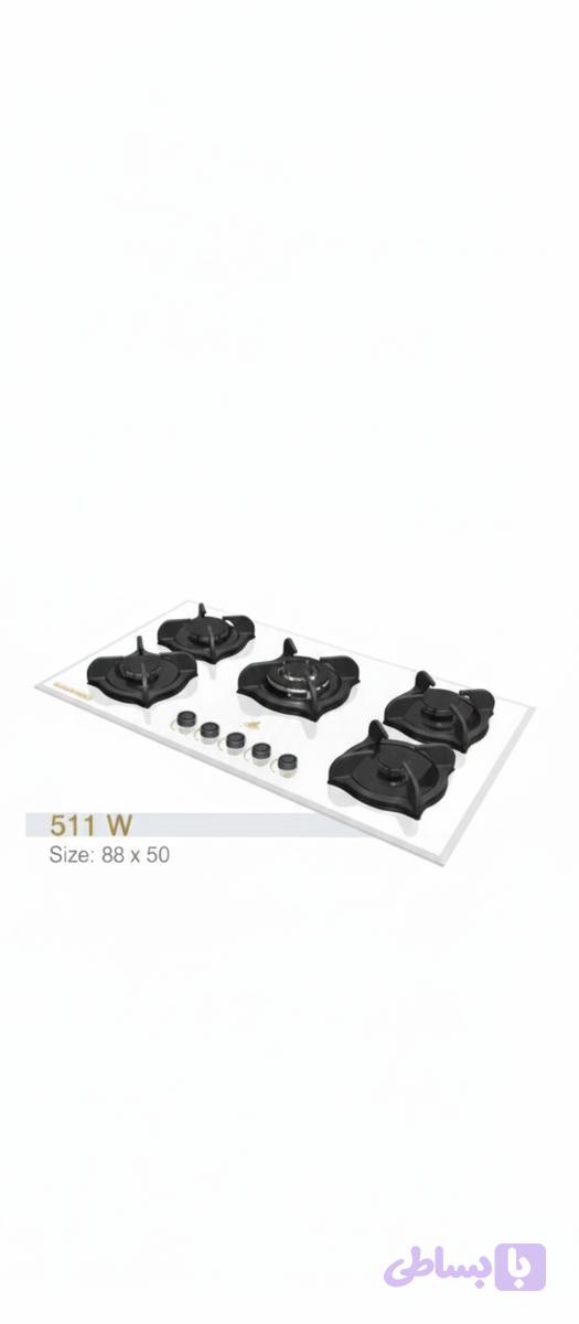 گاز صفحه ای شیشه‌ای سفید اگنر 511w
