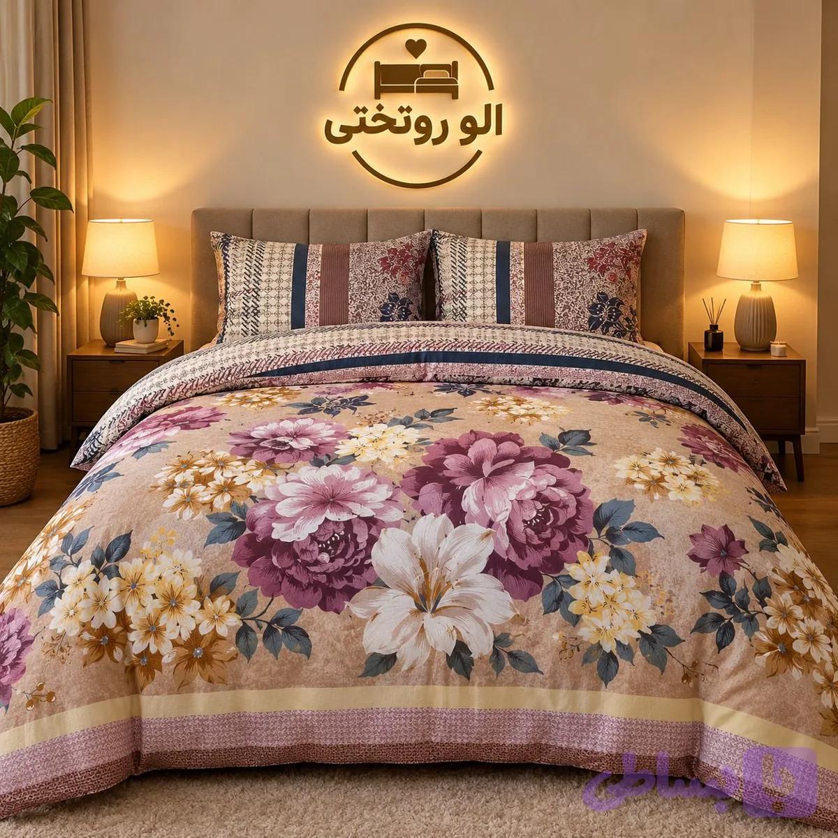 روتختی ساتینت نخی تکنفره 4تکه