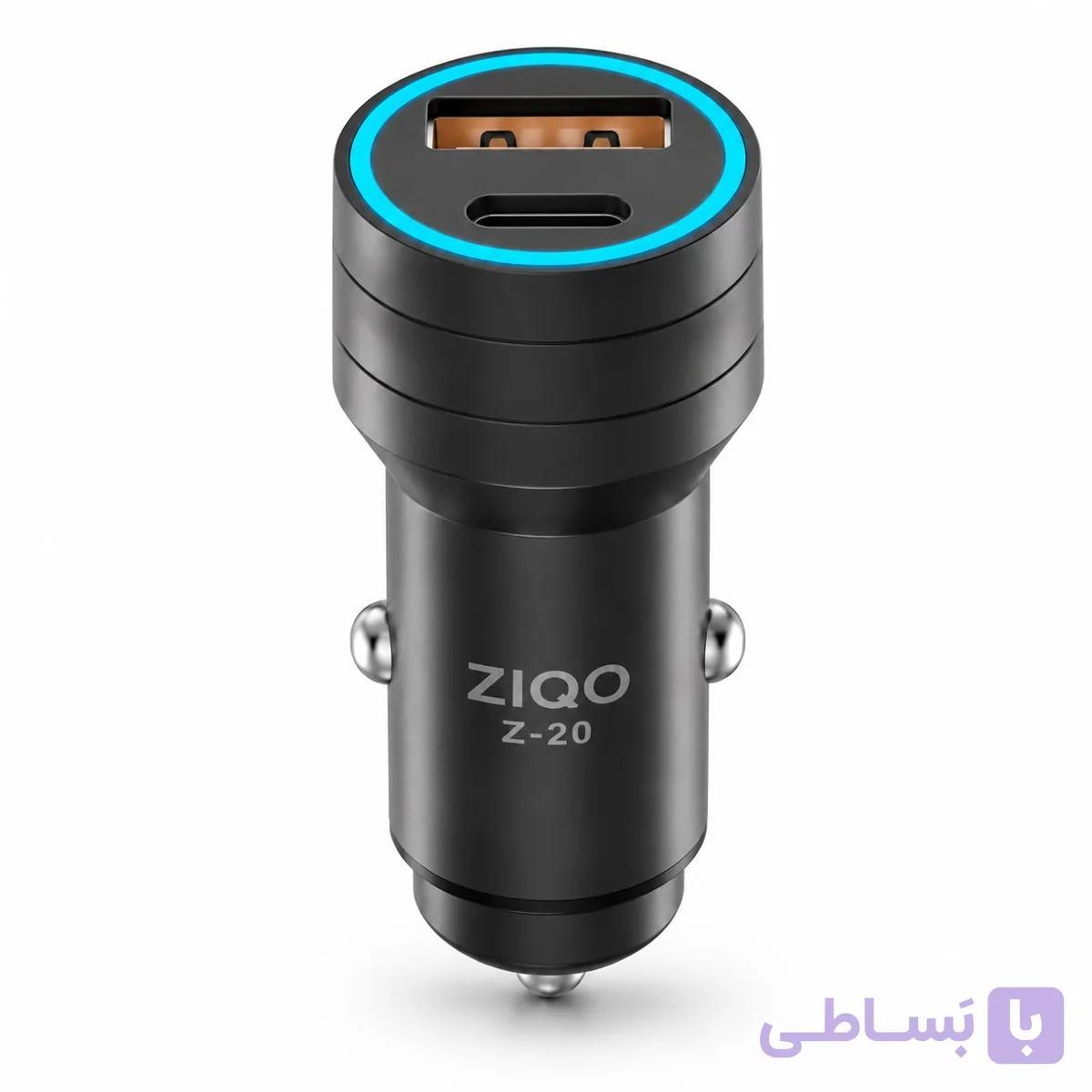 شارژر فندکی 48وات زیکو دو پورت فست شارژ — تصویر 1