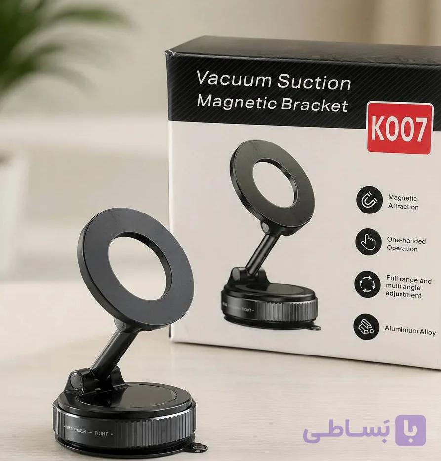 هولدر مگنتی گوشی مدل K007 با پایه — تصویر 1