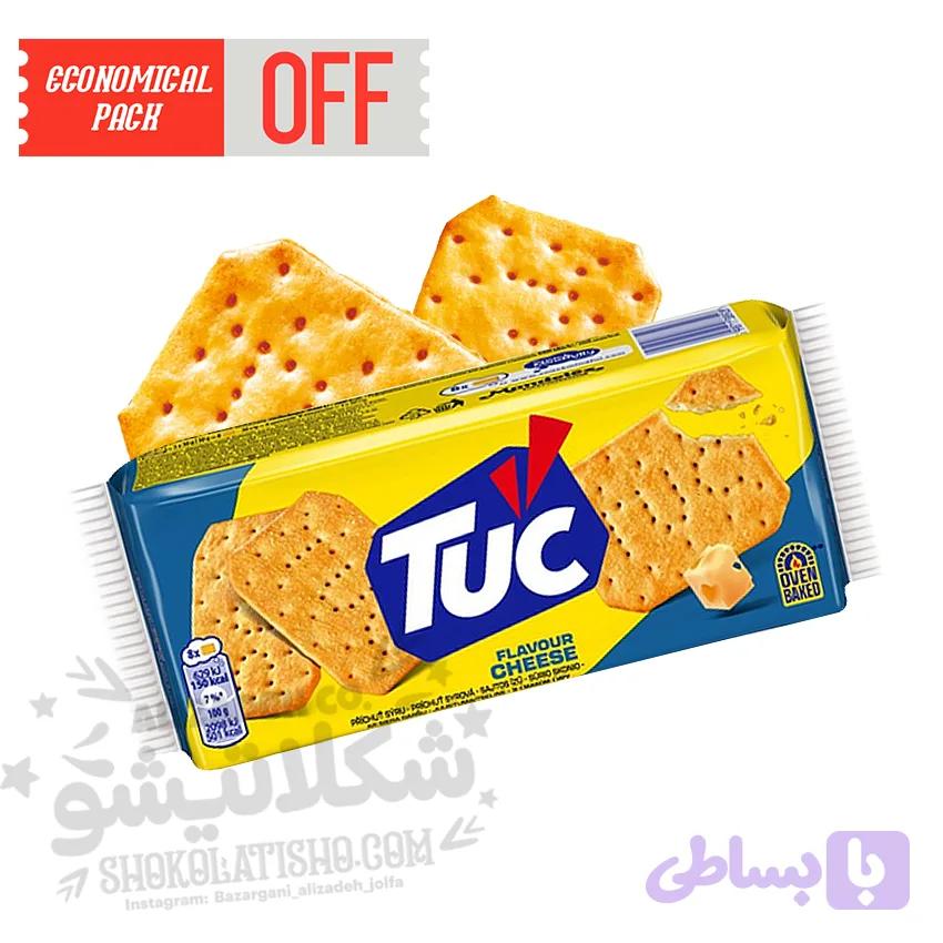 بیسکوئیت کراکر نمکی پنیری 100 گرم توک