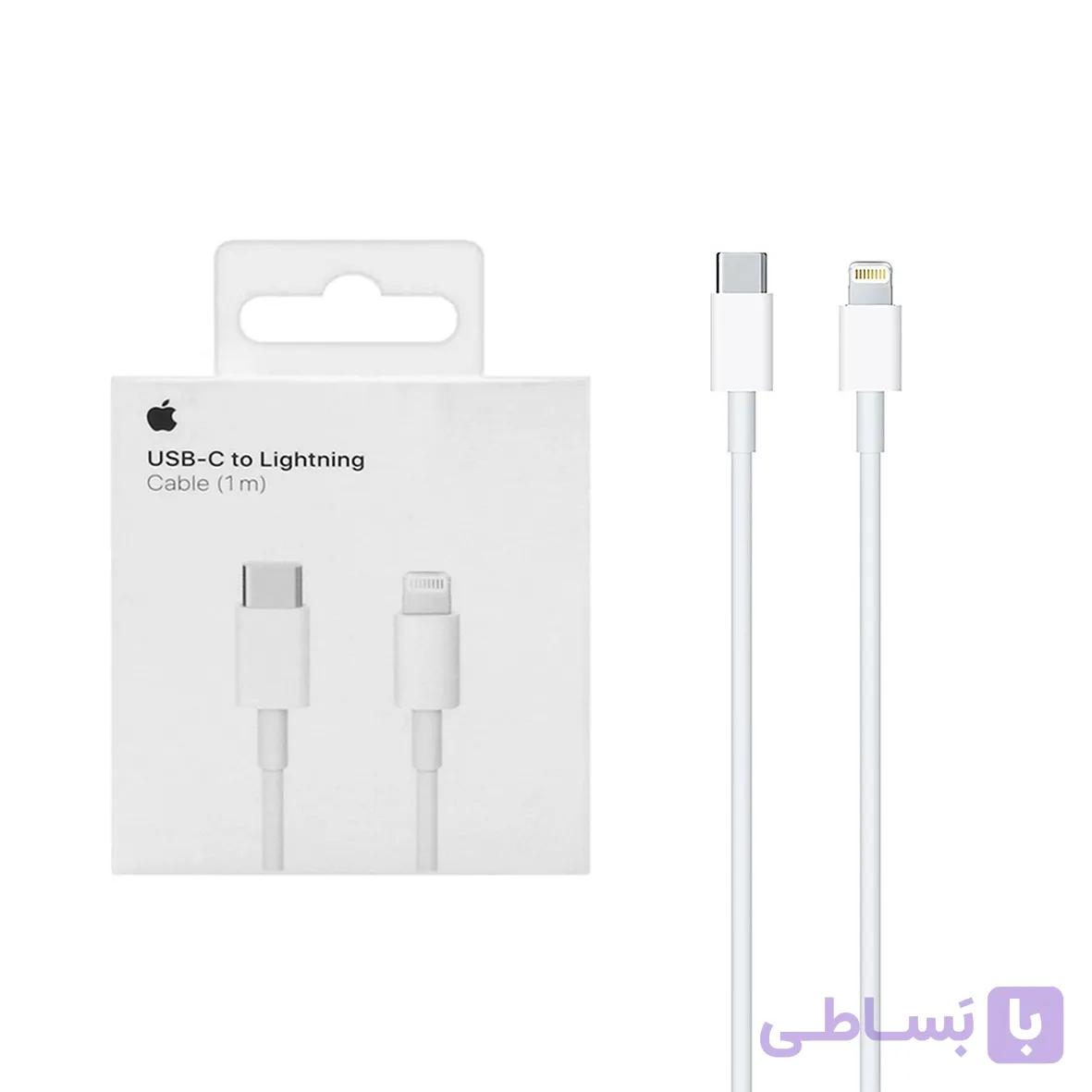 کابل شارژ Type-C to Lightning مدل Ip13 PD -VR سفید - DST (گارانتی شش ماهه) - درجه یک