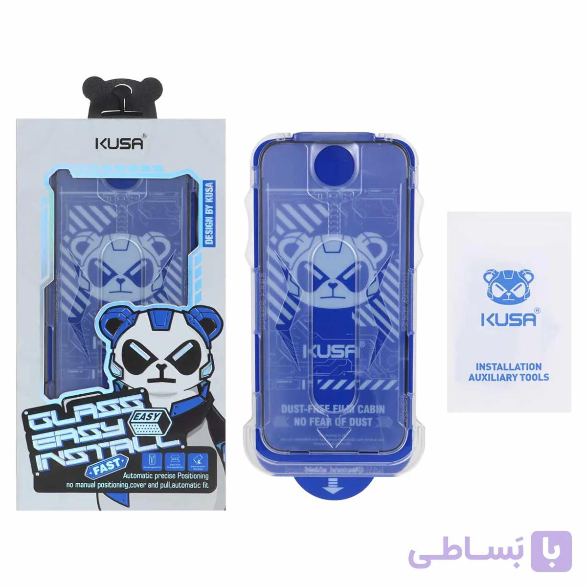 محافظ صفحه نمایش شیشه ای اورجینال Kusa - Magic Glass Box مدل Apple iPhone 16 Pro Max (پک دار)