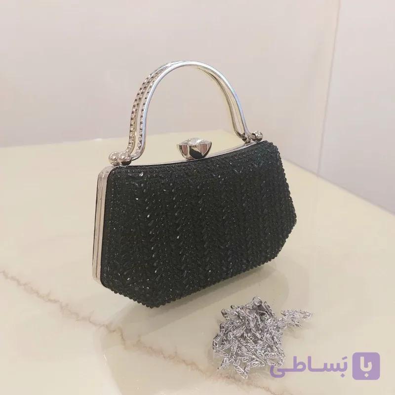 کیف مجلسی قاب فلزی نقره ای، رنگ کیفیت ثابت