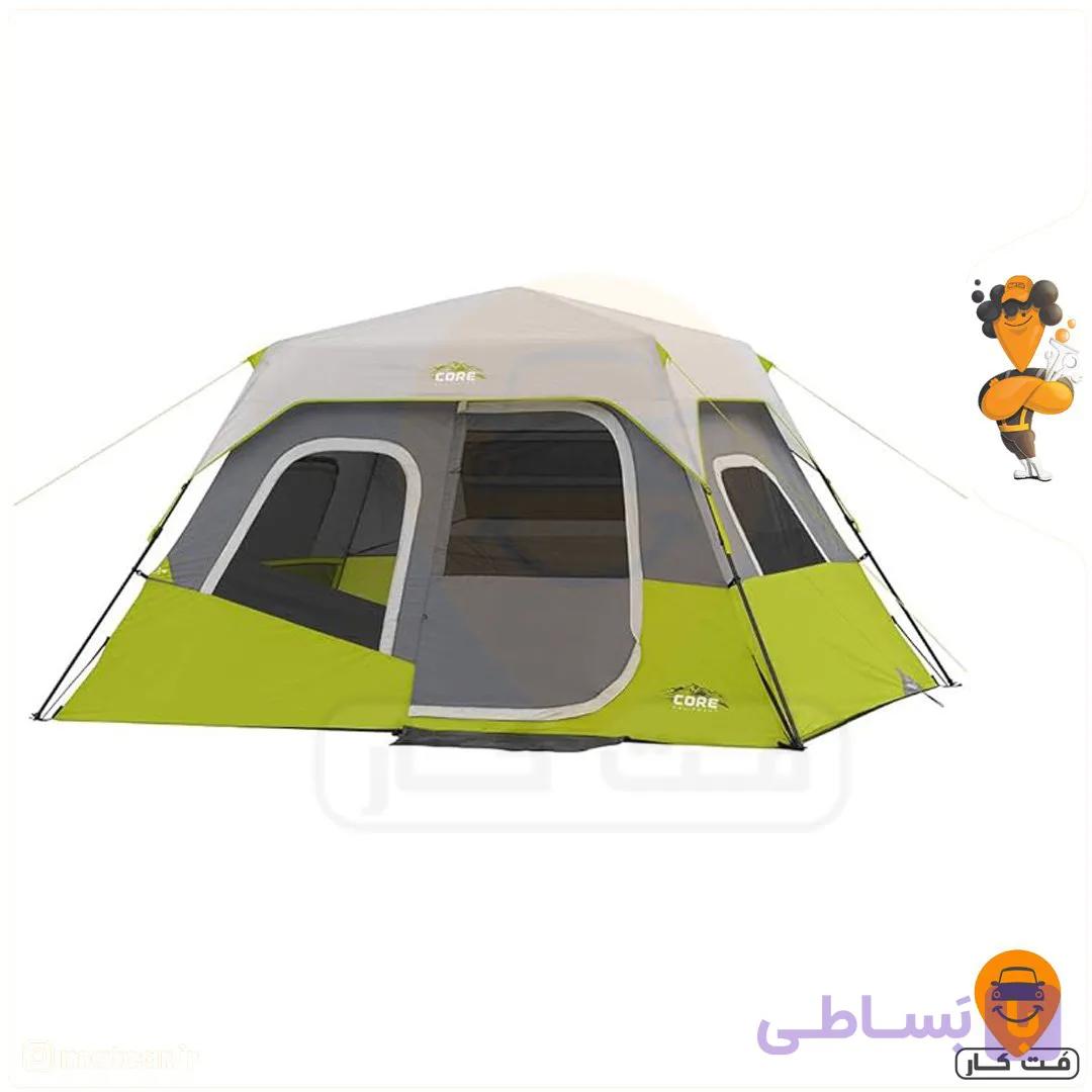 چادر کمپینگ ضدآب 6 نفره کُر CORE 6‑Person Instant Cabin Rainfly Tent — تصویر 1