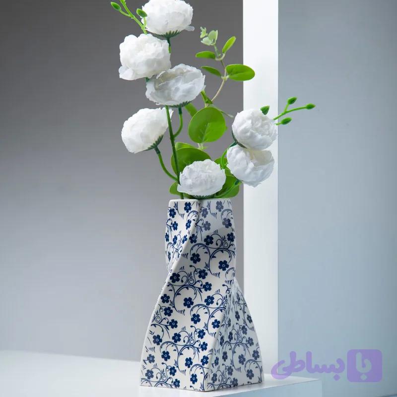 گلدان اهورا شکوفه آبی