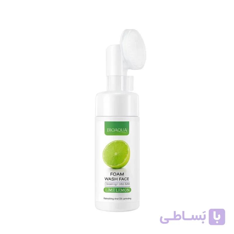 فوم شستشو صورت بایو آکوا مدل Lemon حجم 120 میلی لیتر