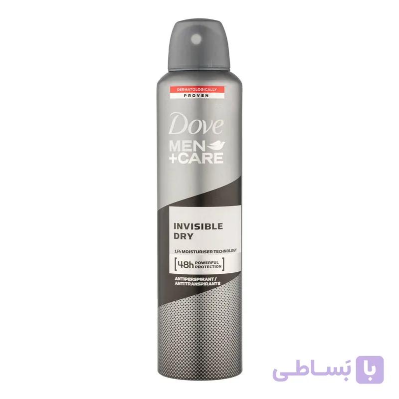 اسپری ضد تعریق مردانه داو مدل Invisible dry حجم 250 میلی لیتر