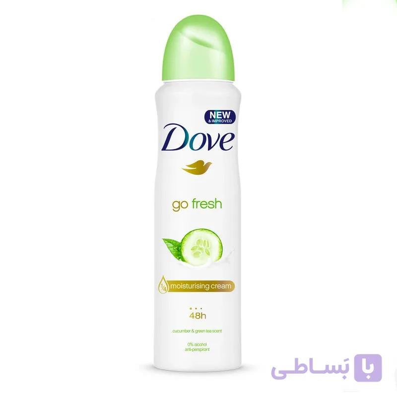 اسپری ضد تعریق زنانه داو مدل Go Fresh حجم 150 میلی لیتر