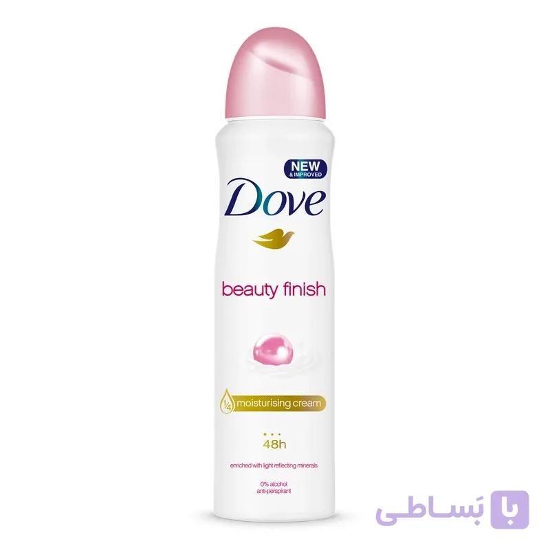 اسپری ضد تعریق زنانه داو مدل Beauty Finish حجم 150 میلی لیتر