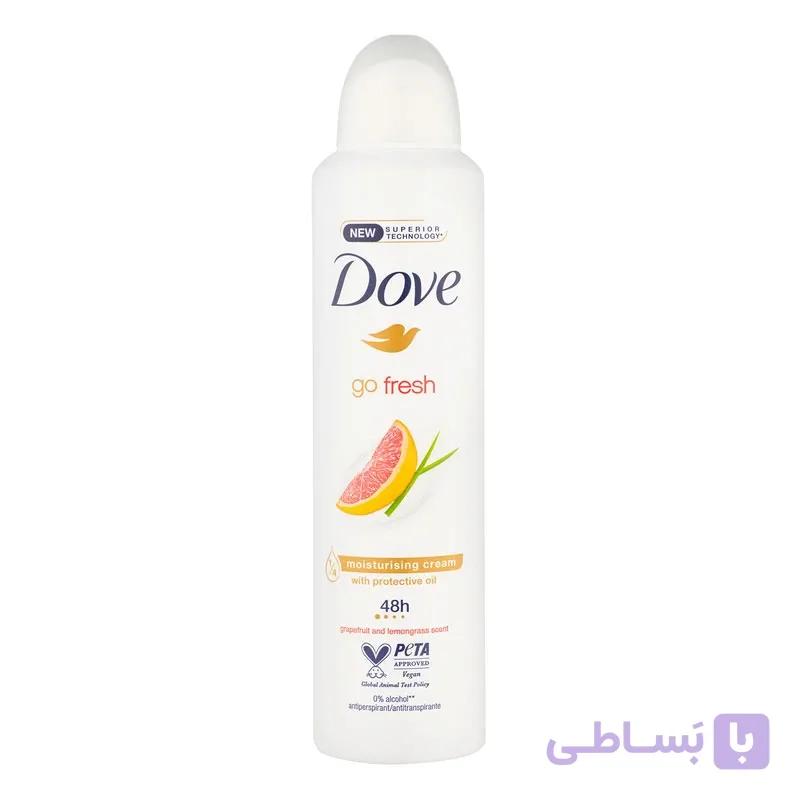 اسپری ضد تعریق زنانه داو مدل Grapefruit حجم 250 میلی لیتر