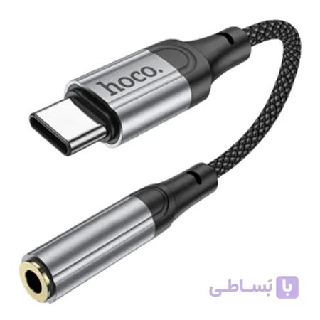 تبدیل USB Type-C به جک ۳.۵ میلی‌متری صدا Hoco — تصویر 1