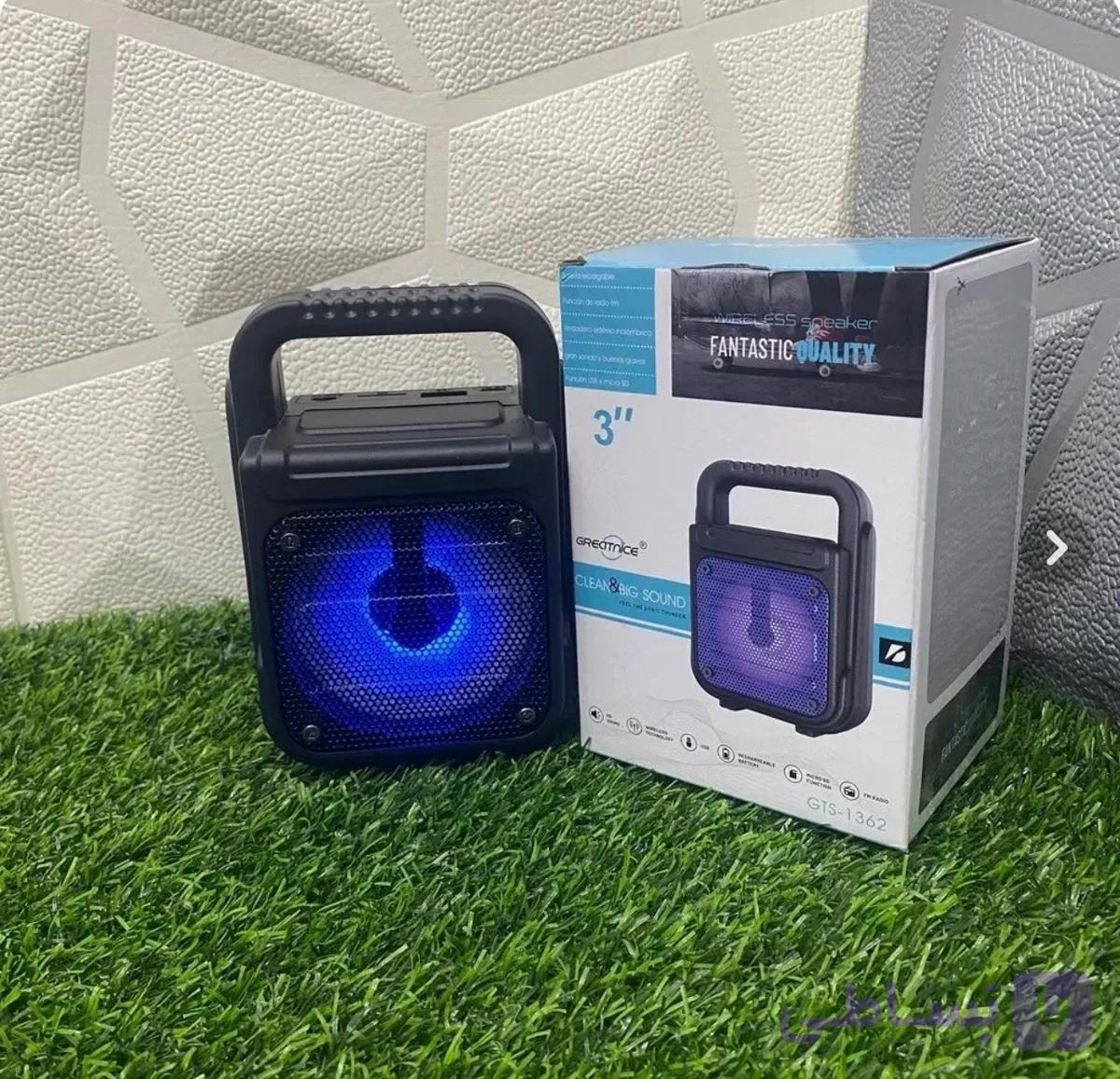 اسپیکر بلوتوثی قابل حمل - رم و فلش خور مدل Extra BASS GTS-1362