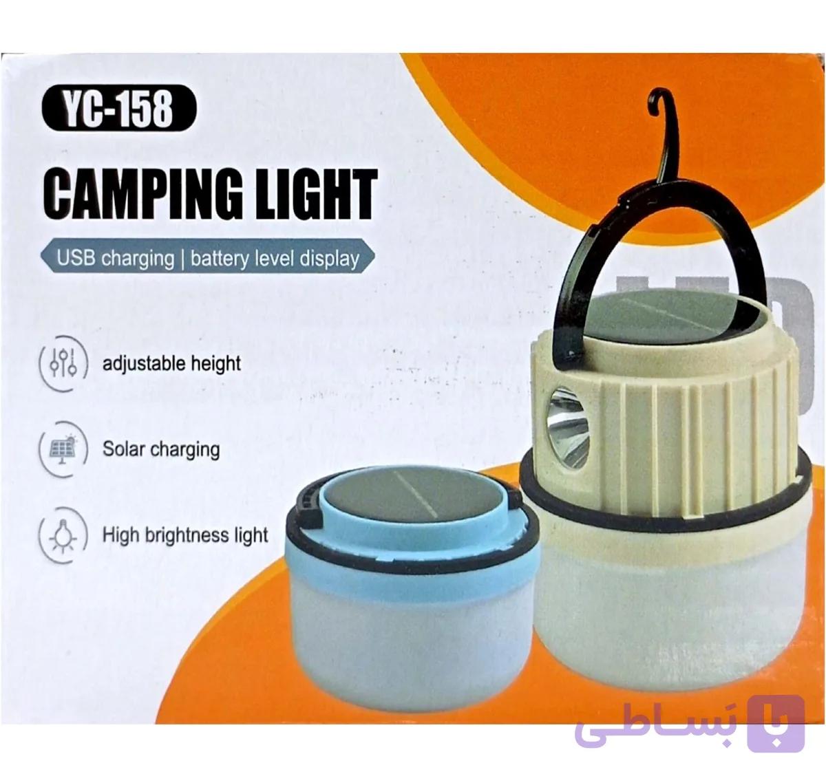 چراغ شارژی کمپینگ مدل yc-158