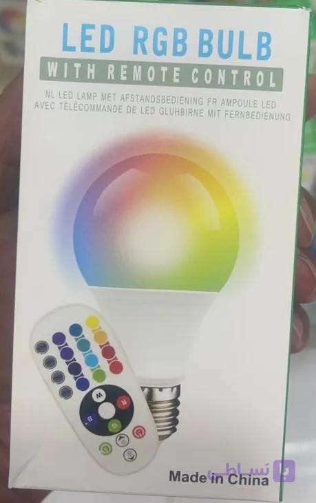 چراغ LED هوشمند کنترل دار مدل RGBW BULB- باکنترل اصلی