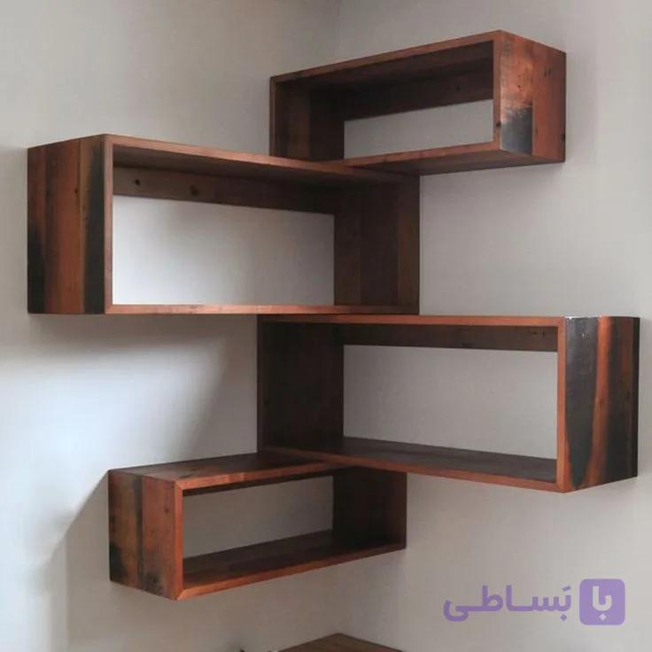 شلف دیواری ۴ باکس کنج