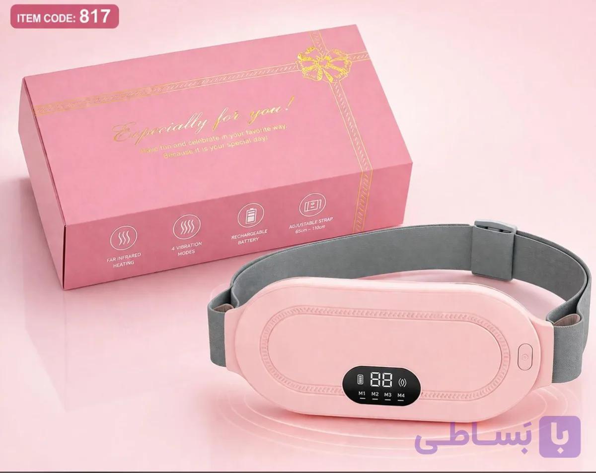 کمربند قاعدگی زنانه (با تضمین اورجینال بودن)باعث گرم نگه داشتن نقاط حساس و شکم درد با مانیتور دیجیتال و چند حاله ویبره و همراه با گرما با باطری ۱۲۰۰ آمپر❌