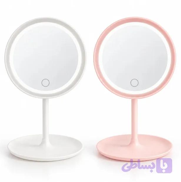 آینه آرایشی LED رومیزی لمسی